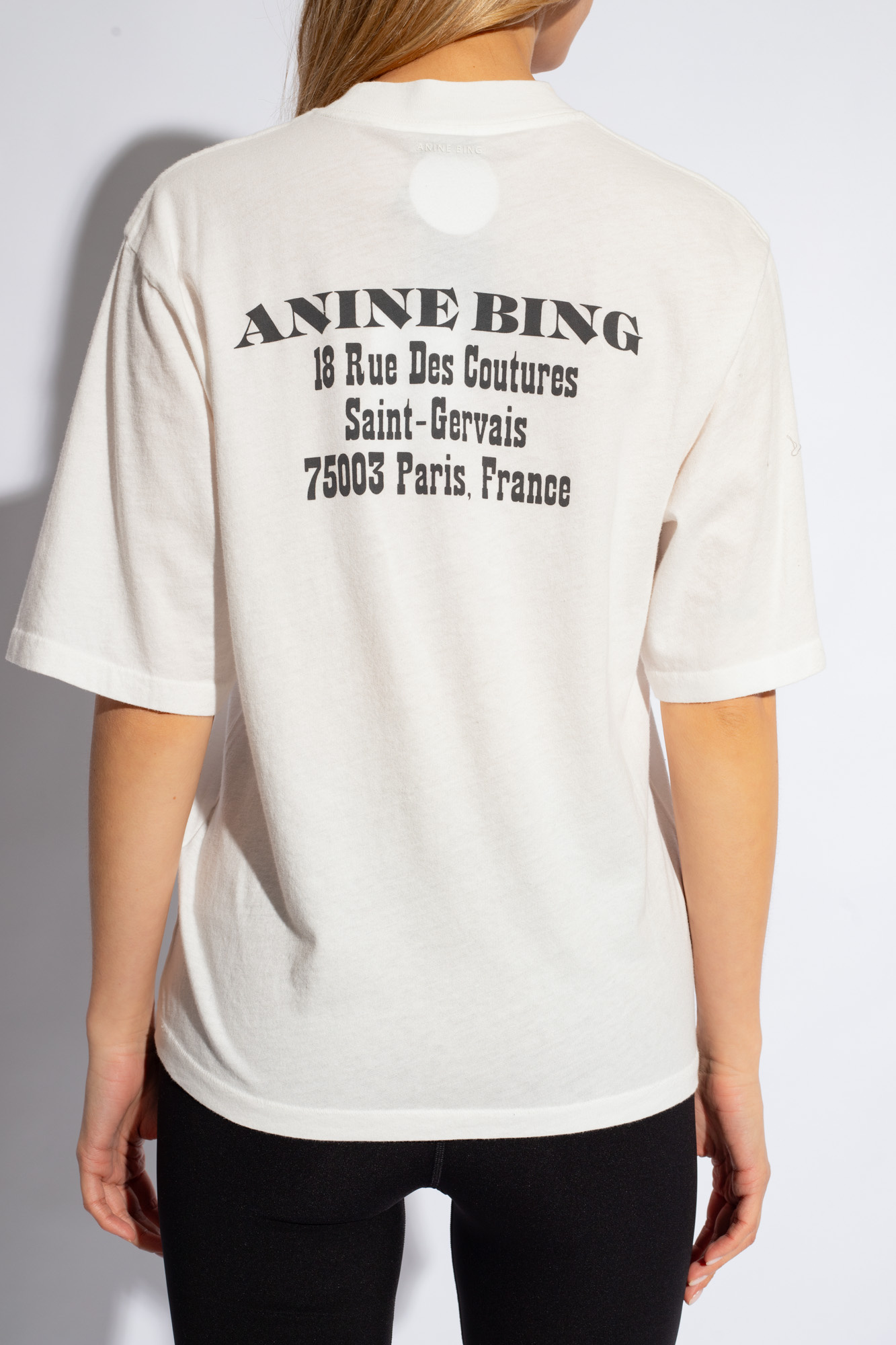 GenesinlifeShops Palau shirt Anine Bing White Avi printed T